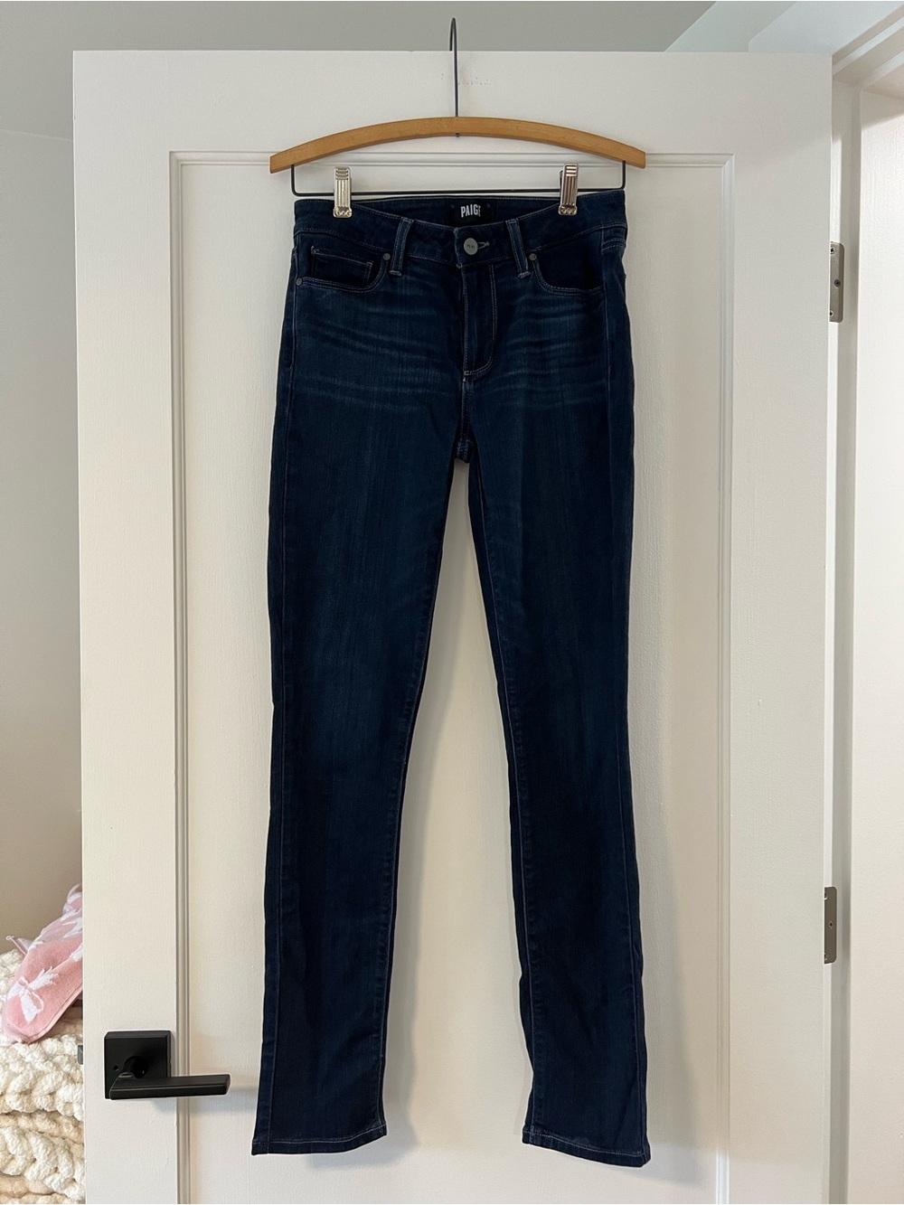 PAIGE Navy Indigo Women's Skyline Skinny Jeans Size 28